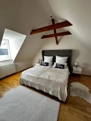 Ein Bett oder Betten in einem Zimmer der Unterkunft FERIEN DOMIZIL Neusiedlersee