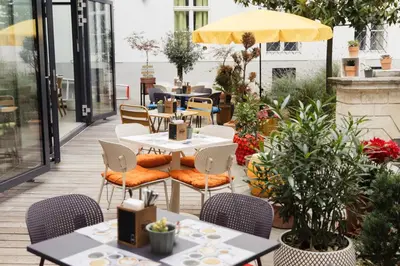 Ein Sitzbereich in der Unterkunft myNext - Johannesgasse Apartments