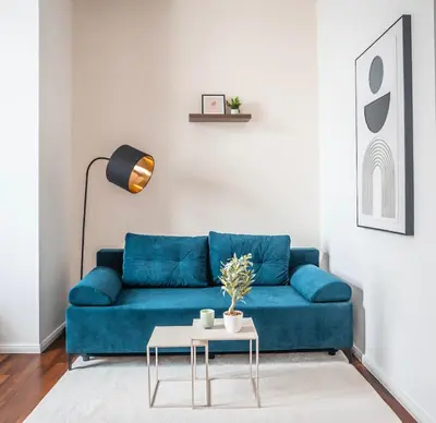 Ein Sitzbereich in der Unterkunft Erstklassige Designer Apartments