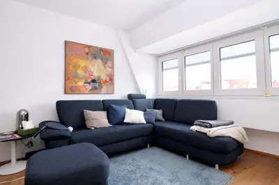 Ein Sitzbereich in der Unterkunft Modern rooftop APT Vienna