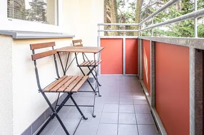 Ein Balkon oder eine Terrasse in der Unterkunft Genuine Vienna Home by JR City Apartments