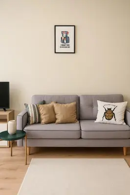 Ein Sitzbereich in der Unterkunft Modern Apartment I Near Schönbrunn I Vienna City Center