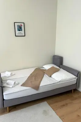Ein Bett oder Betten in einem Zimmer der Unterkunft Modern Apartment I Near Schönbrunn I Vienna City Center