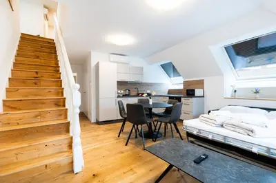 Küche/Küchenzeile in der Unterkunft Noble Penthouse Residences Vienna