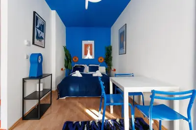 Ein Bett oder Betten in einem Zimmer der Unterkunft Smart Living Apartments - Schönbrunn