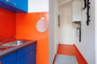 Küche/Küchenzeile in der Unterkunft Smart Living Apartments - Schönbrunn