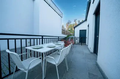 Ein Balkon oder eine Terrasse in der Unterkunft Hills Residences
