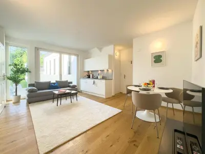 Küche/Küchenzeile in der Unterkunft Hillside Living Vienna