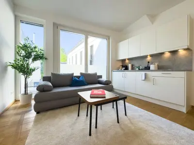 Küche/Küchenzeile in der Unterkunft Hillside Living Vienna