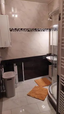 Ein Badezimmer in der Unterkunft Wohnung Simmering neben U&S-Bahn