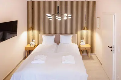 Ein Bett oder Betten in einem Zimmer der Unterkunft Sissi Apartments