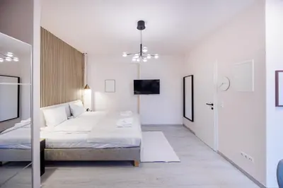 Ein Bett oder Betten in einem Zimmer der Unterkunft Sissi Apartments