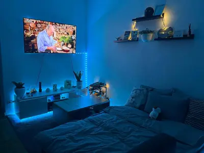 Ein Bett oder Betten in einem Zimmer der Unterkunft Room with Garden in Ottakringer with Shared Bathroom