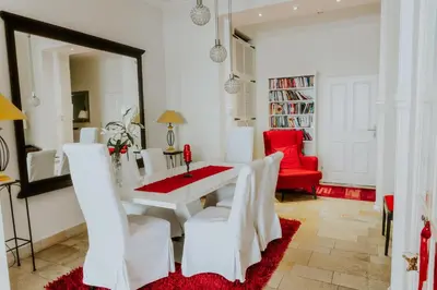 Ein Sitzbereich in der Unterkunft Vienna City Apartment - Belvedere