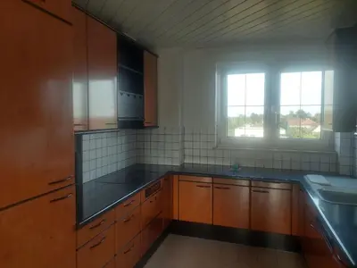 Küche/Küchenzeile in der Unterkunft appartment leo chill chill