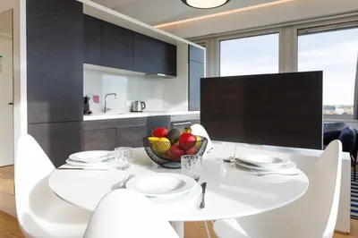 Grundriss der Unterkunft Penthouse Loft with Skyline-View