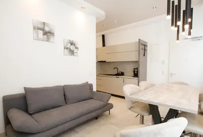 Küche/Küchenzeile in der Unterkunft LUX Prime Suite Vienna with FREE parking and FAST Internet 600 MBits