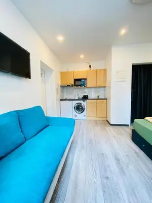 Küche/Küchenzeile in der Unterkunft Modern 1BR Stay Comfort for 3 in Central Vienna