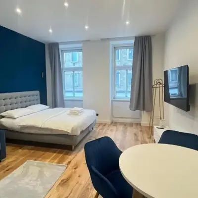 Apartment Hauptbahnhof Blue - Kingsize Bed