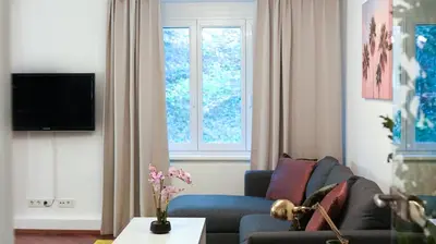 TV/Unterhaltungsangebot in der Unterkunft Serviced Apartment Neuwaldegg