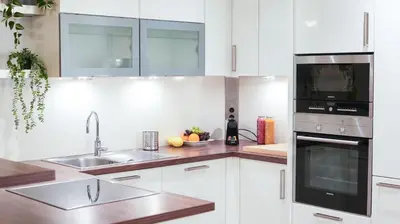 Küche/Küchenzeile in der Unterkunft Serviced Apartment Neuwaldegg