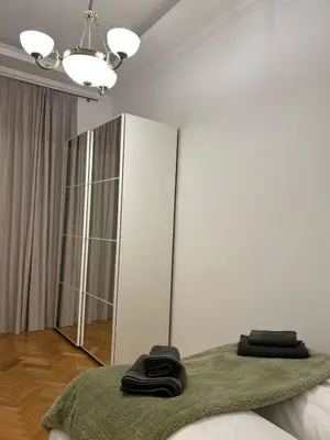 Ein Bett oder Betten in einem Zimmer der Unterkunft MY Home in Vienna