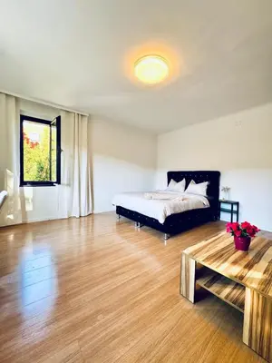 Ein Bett oder Betten in einem Zimmer der Unterkunft Affordable Rooms in a Villa with Garden near Danube