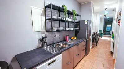 Küche/Küchenzeile in der Unterkunft Short Residence Hostel Vienna