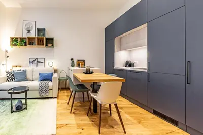 Küche/Küchenzeile in der Unterkunft SUPERIOR DESIGN APARTMENT by JR City Apartments