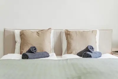 Ein Bett oder Betten in einem Zimmer der Unterkunft Central Studio Apartment