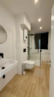 Ein Badezimmer in der Unterkunft Vienna Laurenz apartment