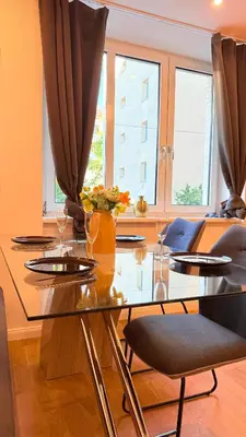 Ein Sitzbereich in der Unterkunft Vienna Laurenz apartment