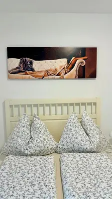 Ein Bett oder Betten in einem Zimmer der Unterkunft Vienna Laurenz apartment