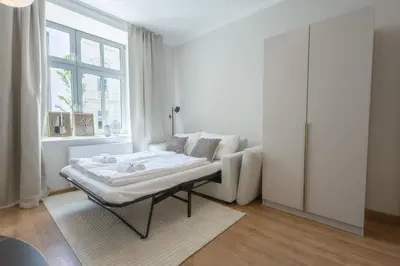 Ein Bett oder Betten in einem Zimmer der Unterkunft josef's home I Comfort Studio 04