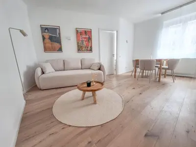 Ein Sitzbereich in der Unterkunft LuVi