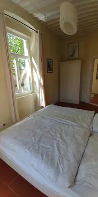 Ein Bett oder Betten in einem Zimmer der Unterkunft Apartment Vintage in Herrschaftsvilla
