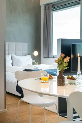 Ein Sitzbereich in der Unterkunft Vienna Residence, Philips Haus - Europlaza