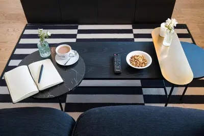 Ein Sitzbereich in der Unterkunft Vienna Residence, Philips Haus - Europlaza