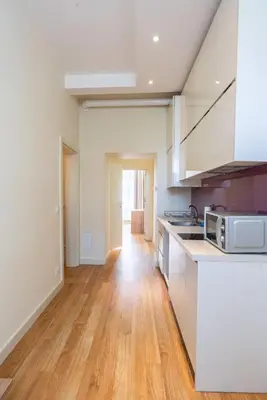 Küche/Küchenzeile in der Unterkunft Vienna Living Ottakring - Aparthotel