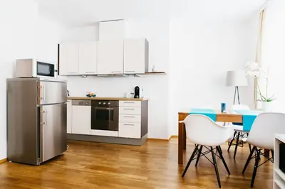 Küche/Küchenzeile in der Unterkunft Home Sweet Apartments - A cozy welcome