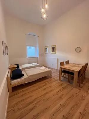 Ein Bett oder Betten in einem Zimmer der Unterkunft Stylish travellers delight near Prater