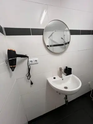 Ein Badezimmer in der Unterkunft Stylish travellers delight near Prater