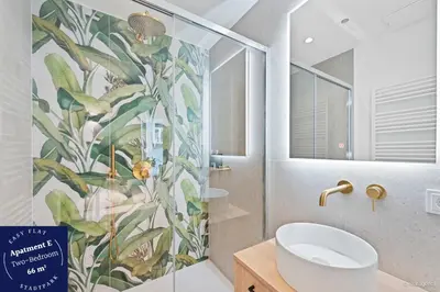 Ein Badezimmer in der Unterkunft easy-flat Stadtpark - Premium AC Apartments