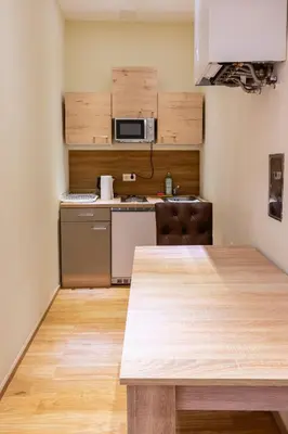 Küche/Küchenzeile in der Unterkunft Vienna Business Apartments - Ottakring