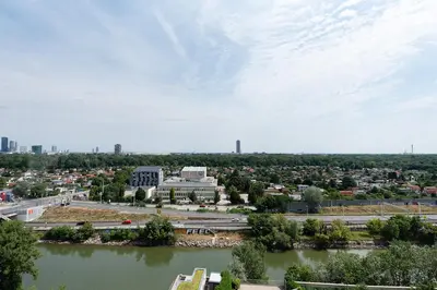 Ein allgemeiner Blick auf Wien oder ein Stadtblick von der Ferienwohnung aus