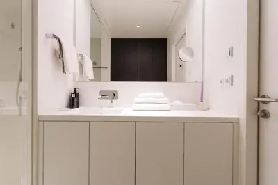 Ein Badezimmer in der Unterkunft Skyline View - Gym - Restaurant - Parking