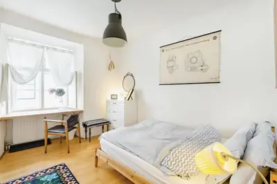 Ein Bett oder Betten in einem Zimmer der Unterkunft Altstadtzimmer im Herzen des historischen Wiens