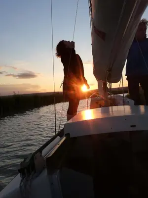 Gäste, die in der Unterkunft Charmante Ferienwohnung mit Segelmöglichkeit übernachten