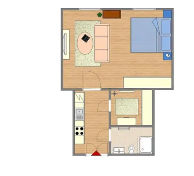 Grundriss der Unterkunft Royalty Zimmer
