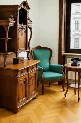 Ein Sitzbereich in der Unterkunft 10min RathausVienna 2